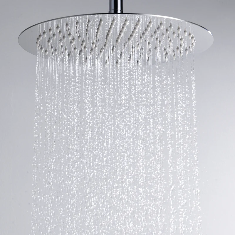 Верхний душ WasserKRAFT A116, D300 мм, 1 режим струи, без держателя, хром