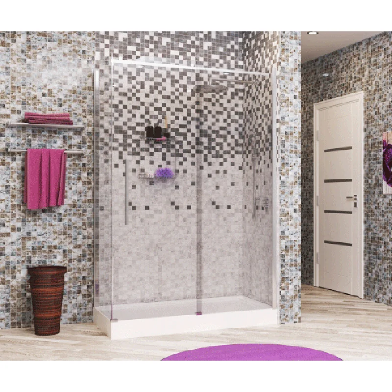 Душевой уголок WasserKRAFT Dinkel 140x90 58R36 профиль Хром стекло прозрачное