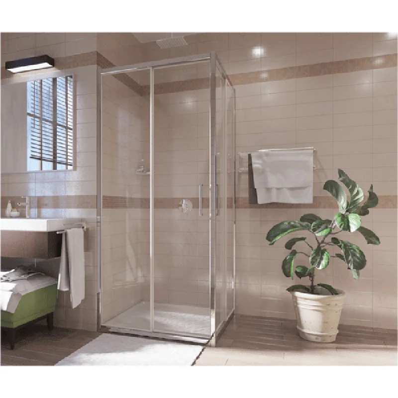 Душевой уголок WasserKRAFT Main 100x100 41S19 профиль Хром стекло прозрачное