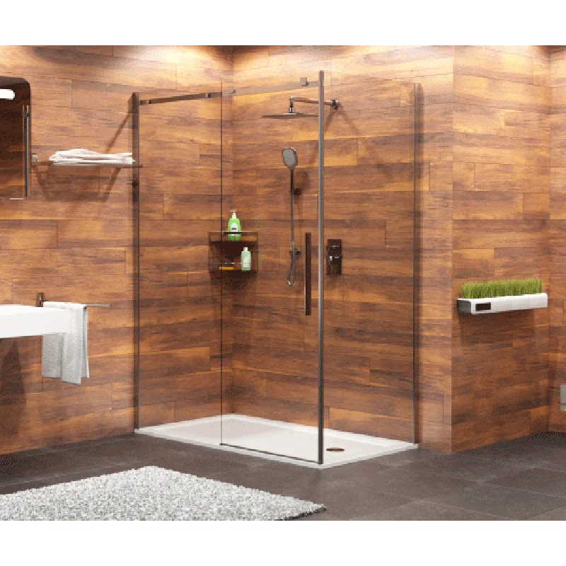 Душевая дверь WasserKRAFT Alme 120 15R05 профиль Хром стекло прозрачное