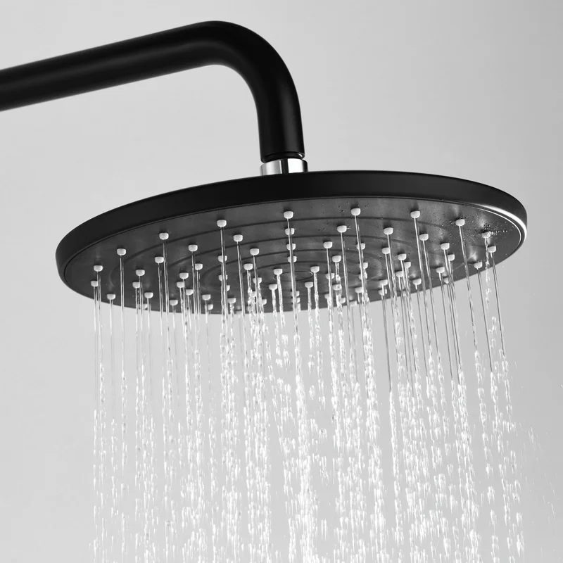 Душевая система WasserKRAFT Elbe A17401 Черная матовая