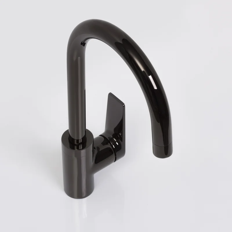 Смеситель для кухни WasserKRAFT Glan 6607 Черный глянцевый