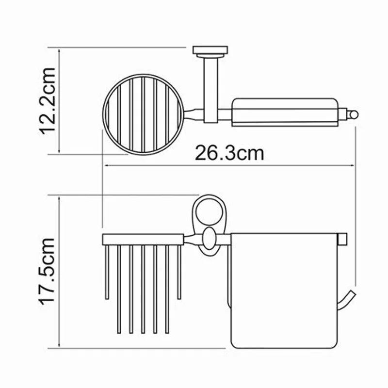 Держатель для туалетной бумаги и освежителя WasserKRAFT Main K-9259 хром