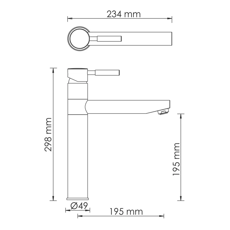 Смеситель для кухни WasserKRAFT A8137 Бронза светлая