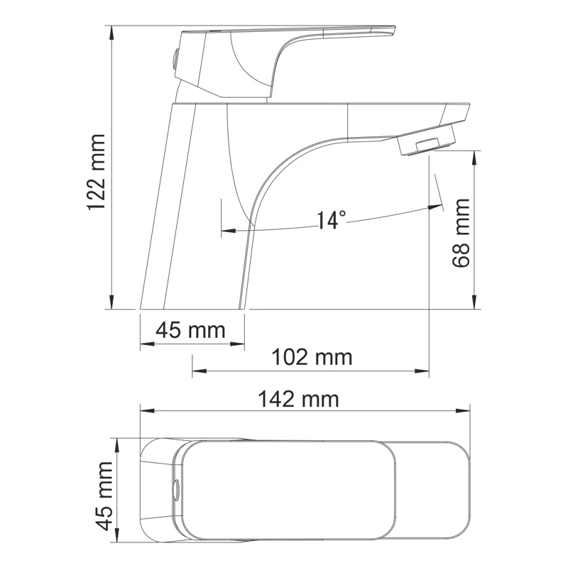 Смеситель для раковины WasserKRAFT Salm 2703 Хром