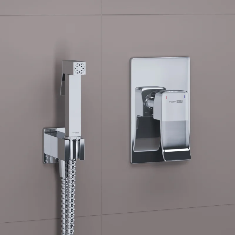 Гигиенический душ со смесителем WasserKRAFT Aller A106156 Хром