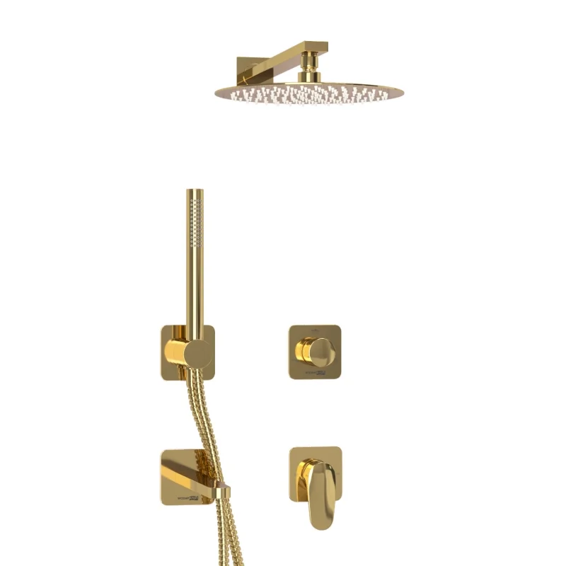 Душевая система WasserKRAFT Neckar A2151.278.279.183.208.280.197.281 Золото глянцевое