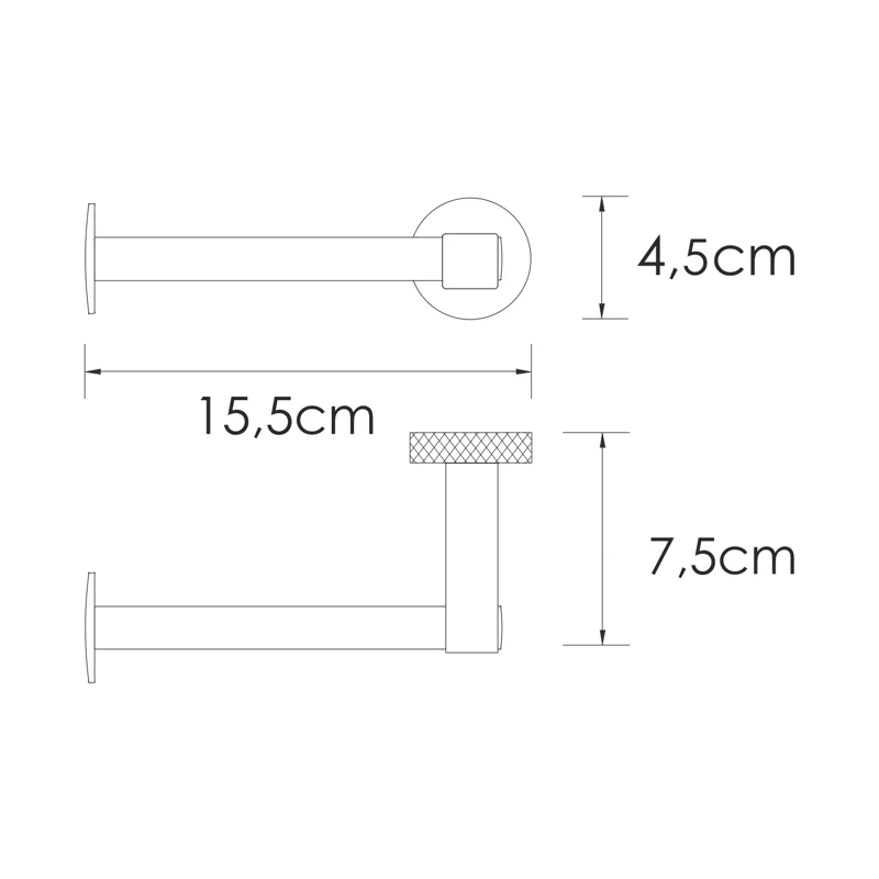 Держатель туалетной бумаги WasserKRAFT Tauber K-64496 Хром