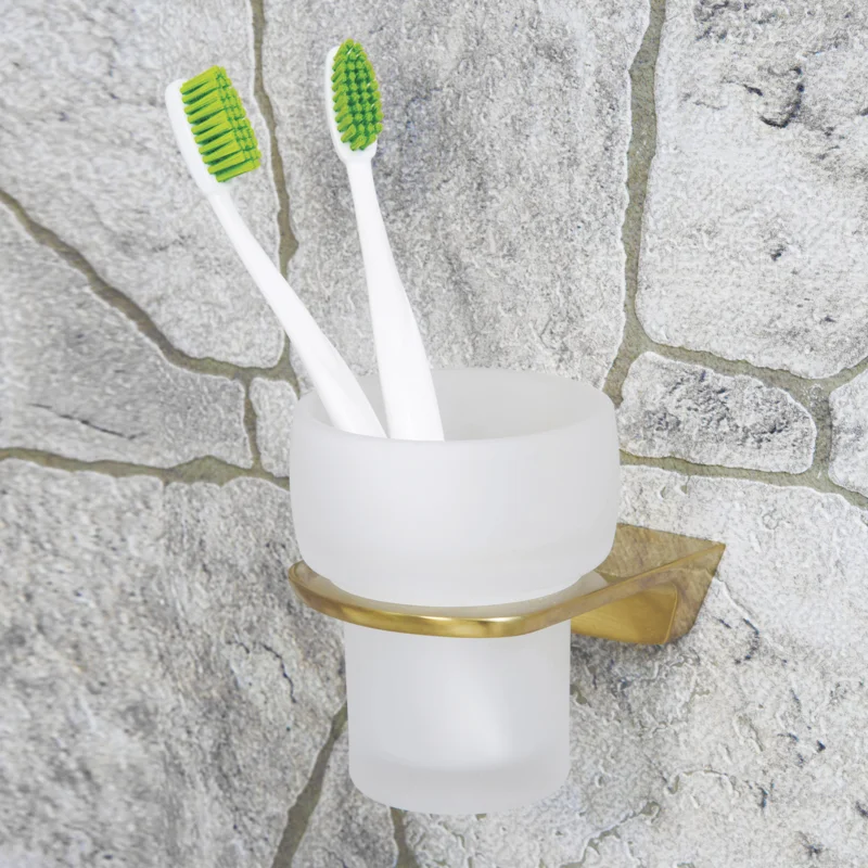 Стакан для зубных щеток WasserKRAFT Aisch K-5928 Золото матовое