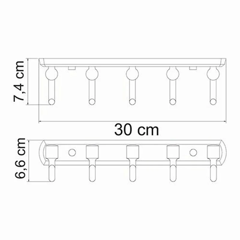 Вешалка для полотенец WasserKRAFT Oder K-3075 Хром