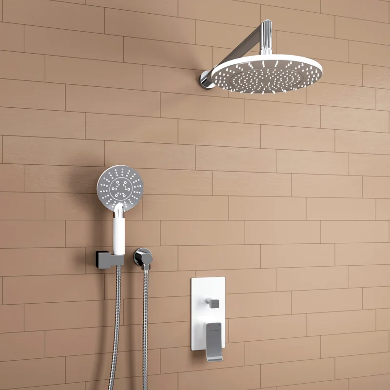 Душевая система WasserKRAFT A16067WHITE Белый Хром