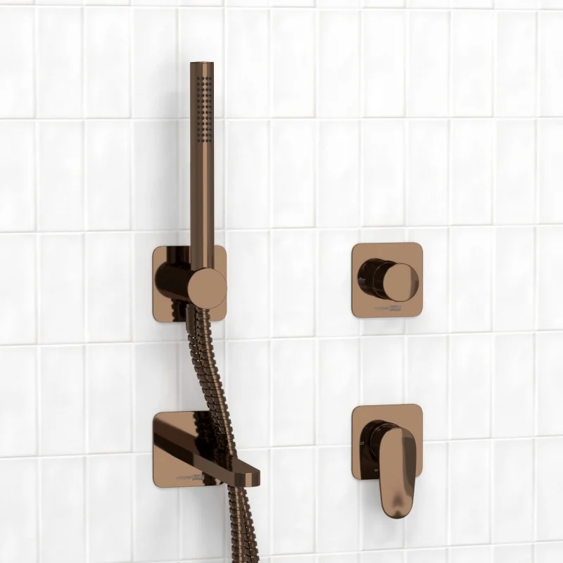 Смеситель для ванны WasserKRAFT Asphe A7751.287.289.290.292.291 Розовое золото