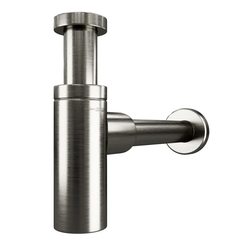 Сифон для раковины WasserKRAFT Wiese A172 Оружейная сталь