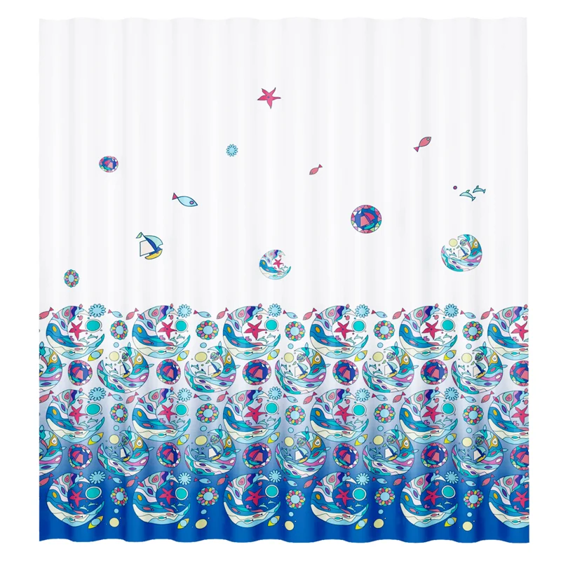 Штора для ванной WasserKraft Salm SC-13101, 180 x 200 см, навесная