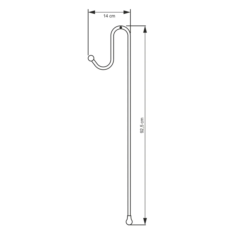 Держатель для навесных полок WasserKRAFT K-1133 Хром
