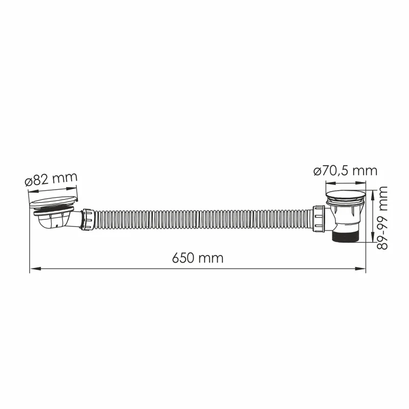 Слив-перелив WasserKRAFT A333 click-clack Розовое золото