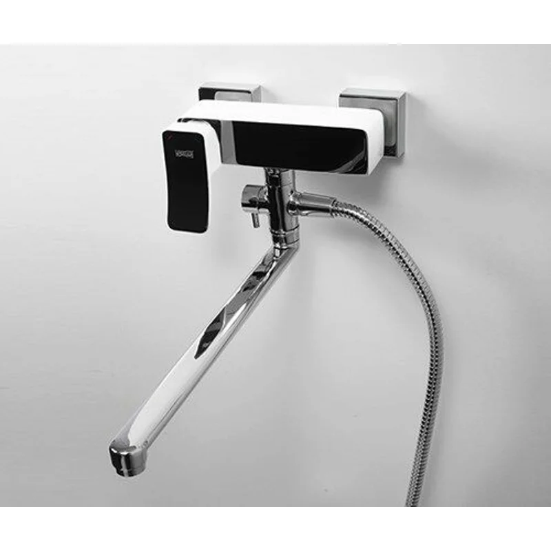 Смеситель для ванны с душем Wasserkraft Aller 1062LWHITE