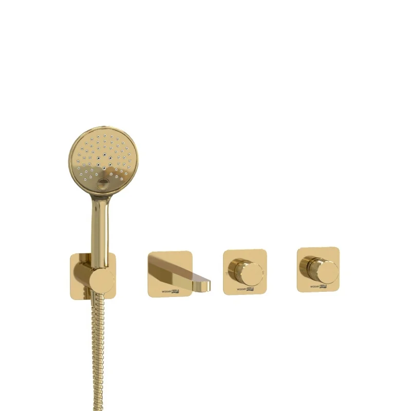 Смеситель для ванны WasserKRAFT Ems A7651.303.305.280.197.207 Золото глянцевое