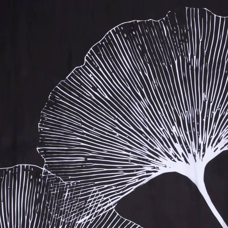 Штора для ванной WasserKraft Nau, 200 х 200 см, навесная, черная/белая, SC-77102