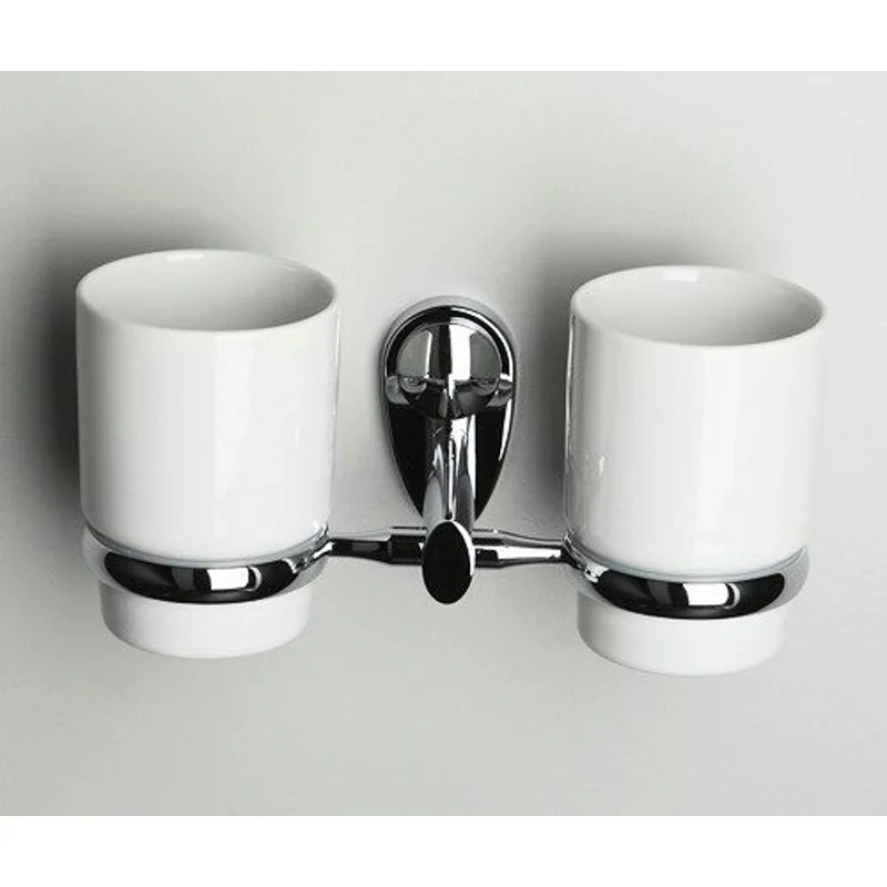 Двойной керамический стакан для зубных щеток WasserKRAFT Main K-9228DC