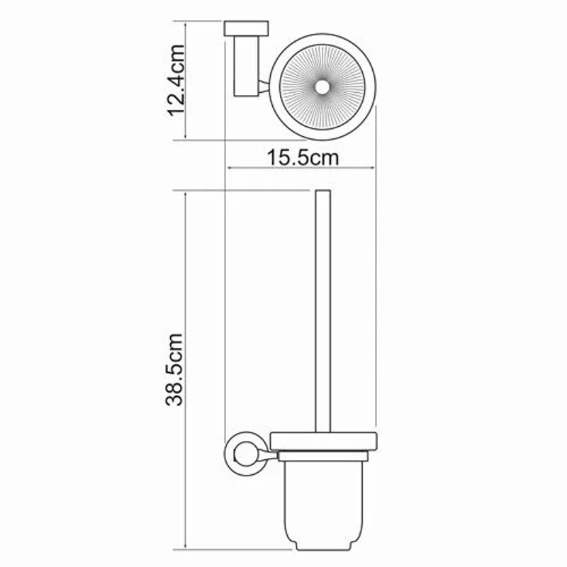 Щетка для унитаза с подставкой навесная WasserKRAFT K-9427C