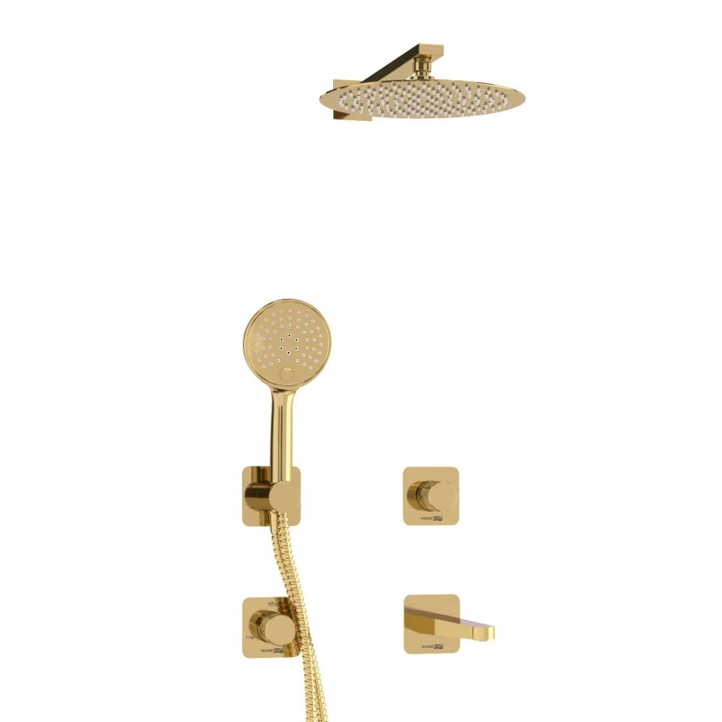 A7651.304.305.183.208.280.197.207 Встраиваемый комплект для ванны с верхней душевой насадкой, лейкой