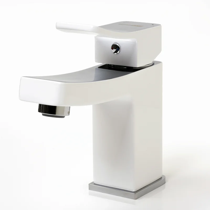 Смеситель для раковины WasserKRAFT Aller 1063W Белый Хром