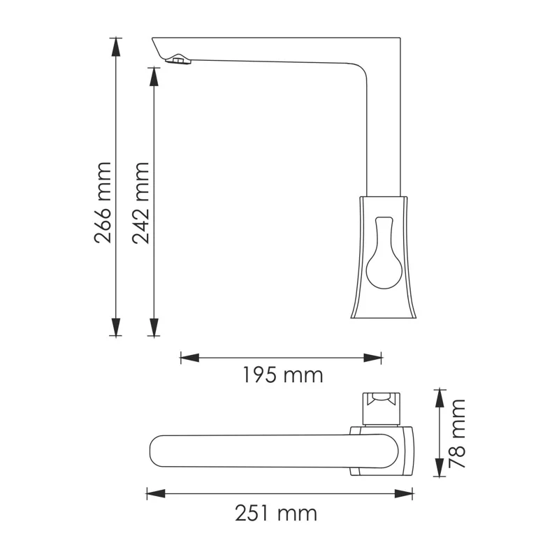 Смеситель для кухни WasserKRAFT Berkel 4807 Хром