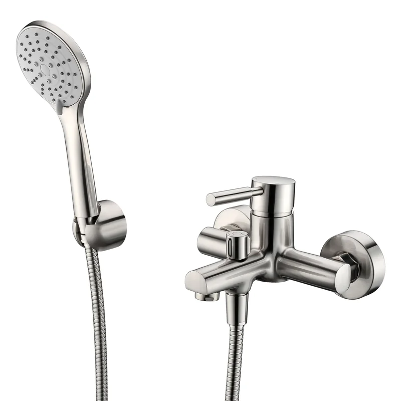 Смеситель WasserKRAFT WERN 4201 для ванны и душа с коротким изливом, матовый хром