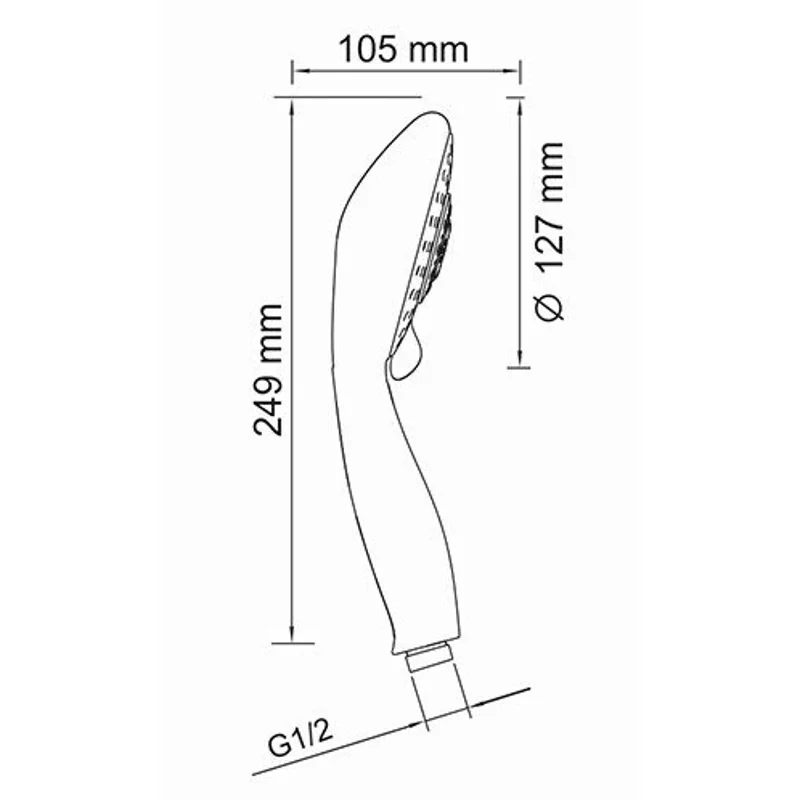 Ручной душ WasserKRAFT A003 Хром
