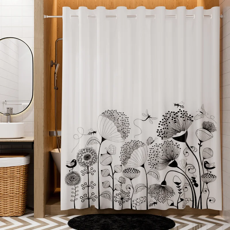 Штора для ванны WasserKRAFT Dill 200х200 SC-39102 Лето, цветы