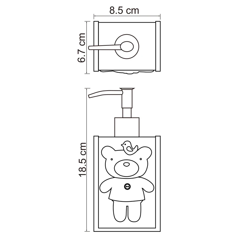 Дозатор для жидкого мыла WasserKRAFT Lossa K-3499 Синий