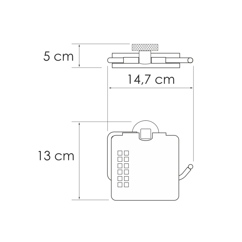 Держатель туалетной бумаги WasserKRAFT Mosel K-46625 с крышкой Хром