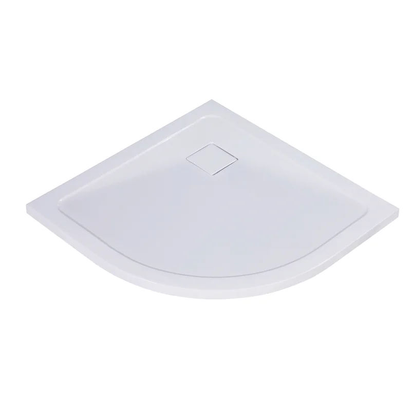 Душевой поддон из искусственного камня WasserKRAFT Dinkel 90х90 58T01 Белый глянец