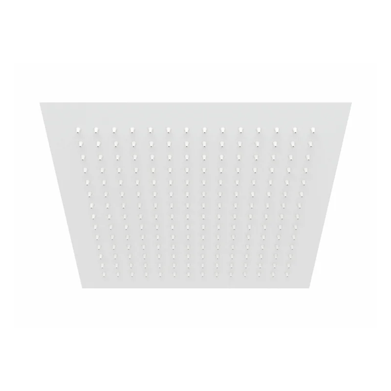 Верхний душ WasserKRAFT A163, 300 х 300 мм, 1 режим струи, без держателя, цвет - Белый