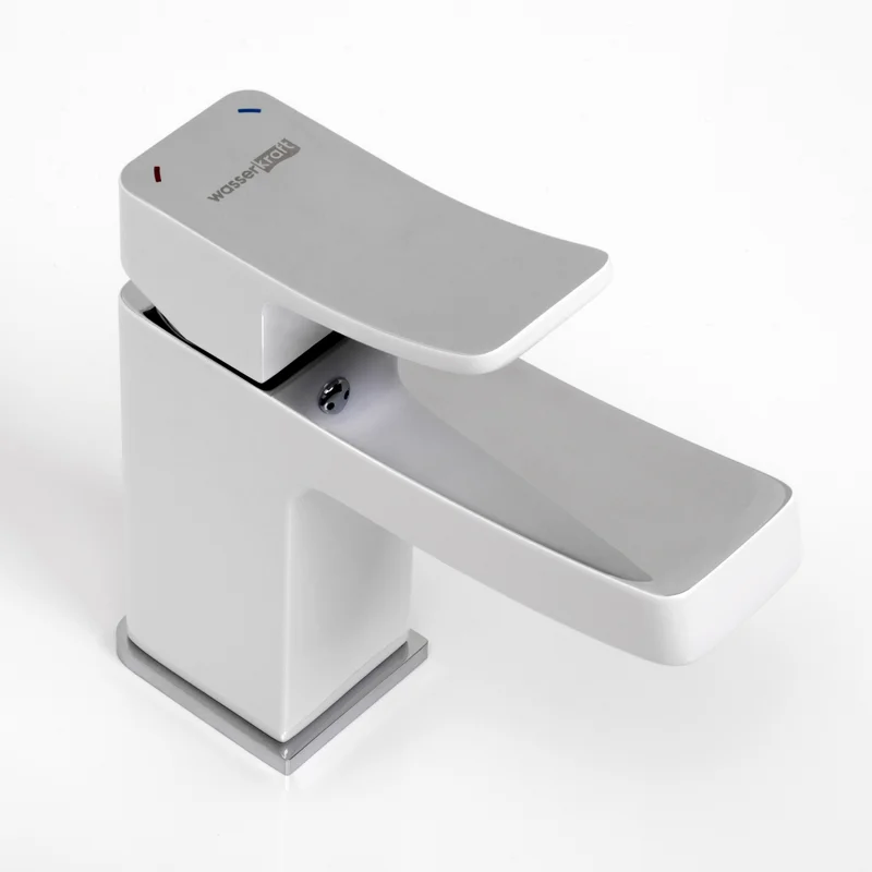 Смеситель для раковины WasserKRAFT Aller 1063W Белый Хром