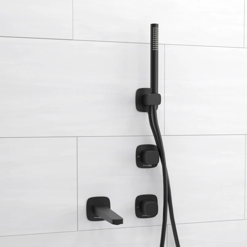 Душевая система WasserKRAFT Nuthe A9151.264.219.162.327.242.217 Черная матовая