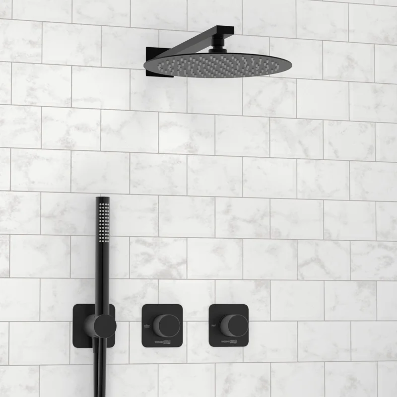 Душевая система WasserKRAFT Fulda A5251.299.219.258.302.242.217 Черная матовая