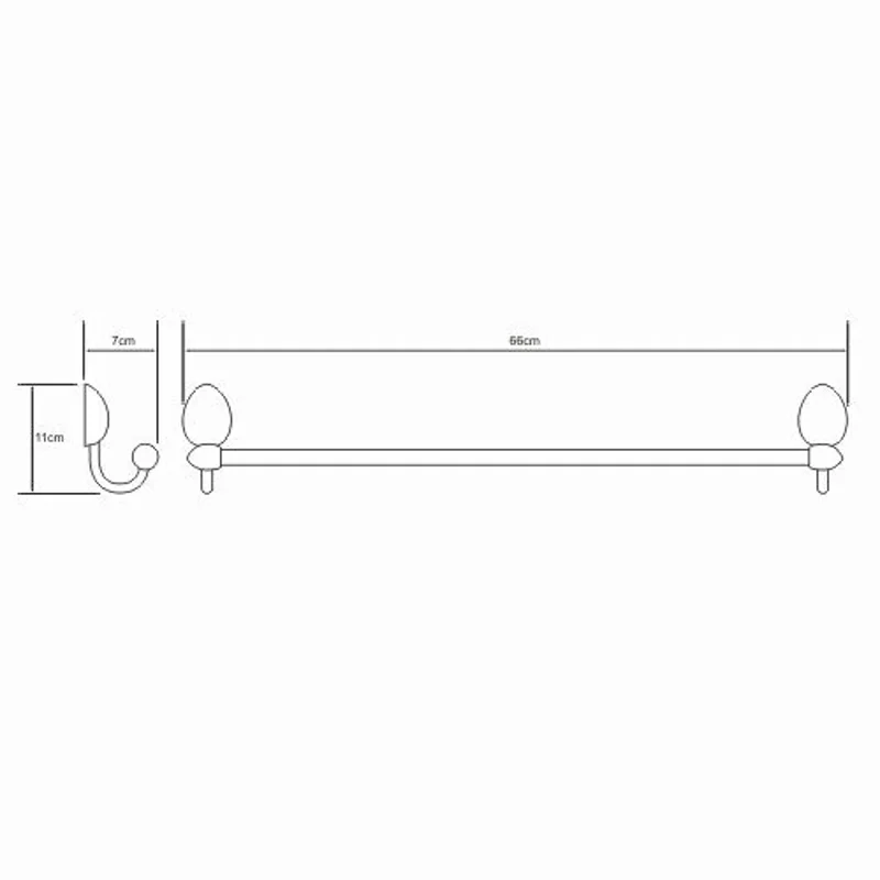 Полотенцедержатель Wasser Kraft Weser k-8630 хром