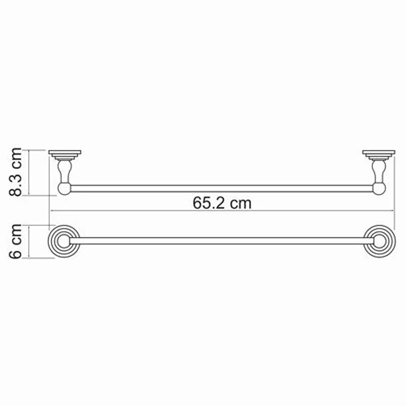 Штанга для полотенец WasserKRAFT Isar K-7330