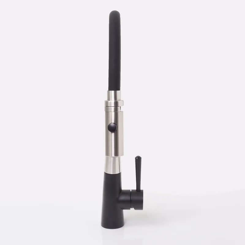 Смеситель для кухни WasserKRAFT A8417 Нержавеющая сталь Черный