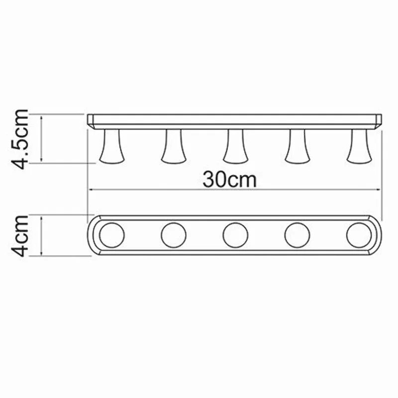 Вешалка для полотенец WasserKRAFT K-1075 Хром