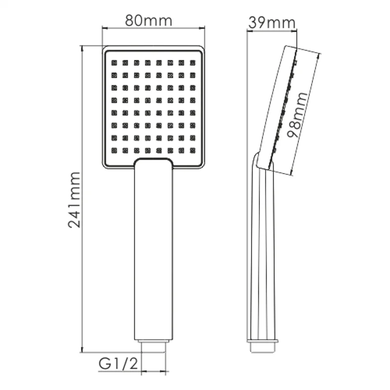 Ручной душ WasserKRAFT A141 Хром