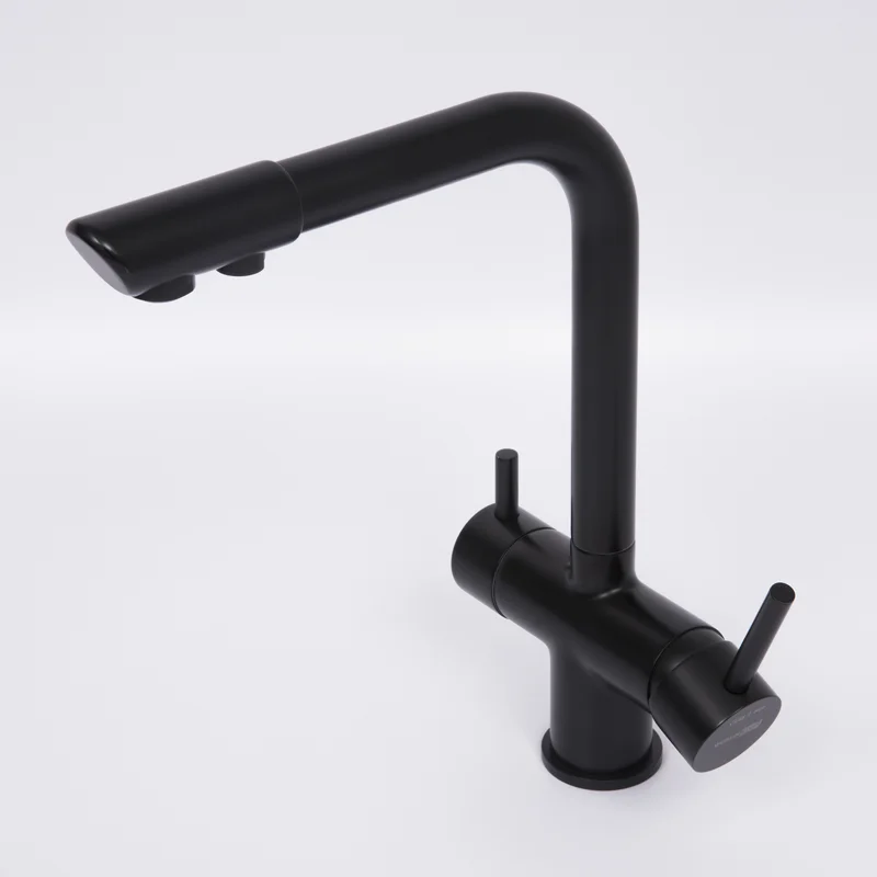 Смеситель для кухни WasserKRAFT A8367 Черный матовый