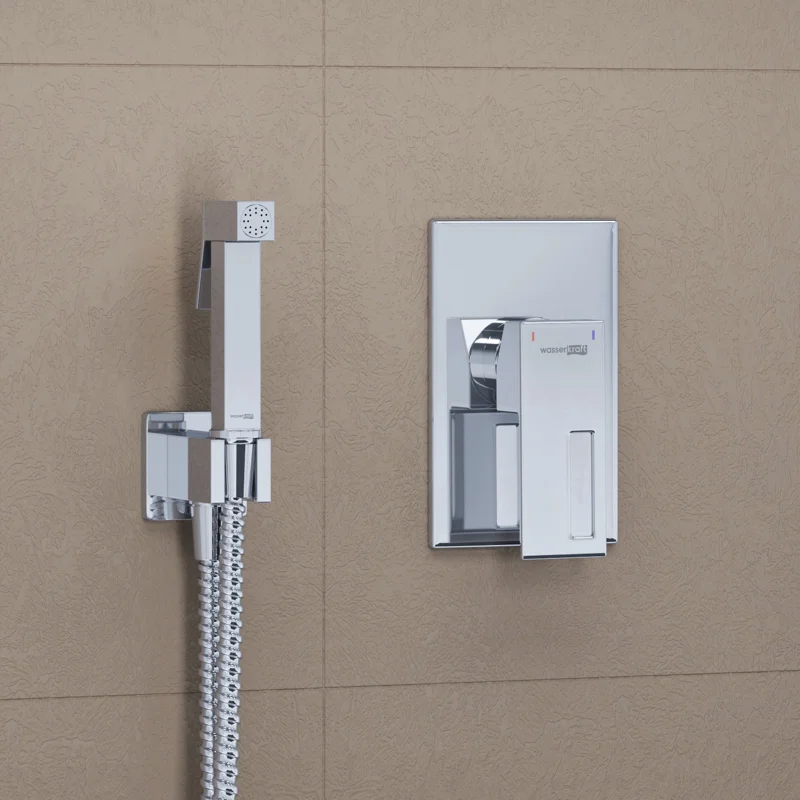 Гигиенический душ со смесителем WasserKRAFT Alme A15157 Хром