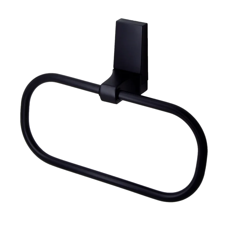 Держатель полотенец кольцо WK Abens K-3260, черный