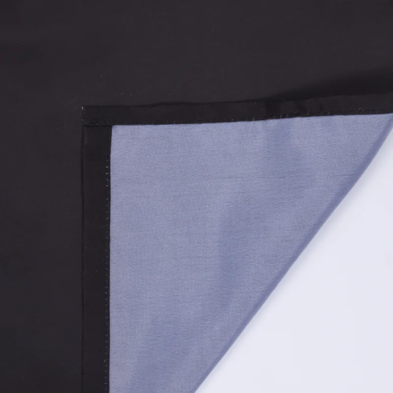 Штора для ванной WasserKraft Nau, 200 х 200 см, навесная, черная/белая, SC-77102