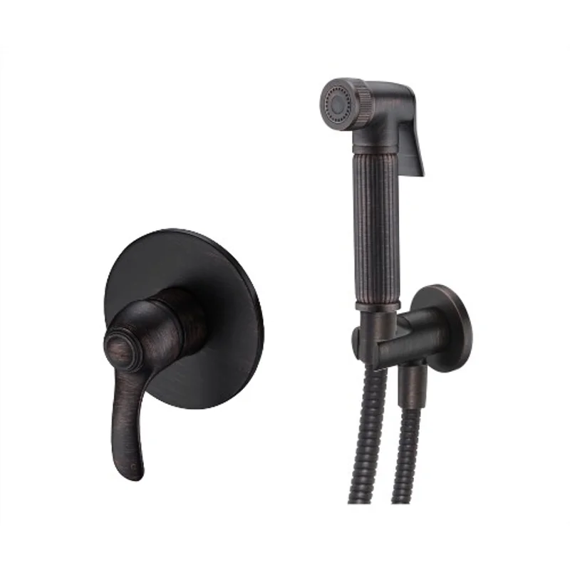 Смеситель с гигиеническим душем WasserKraft A01353 темная бронза