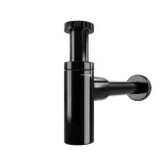 Сифон для раковины WasserKRAFT Glan A171 Черный глянец