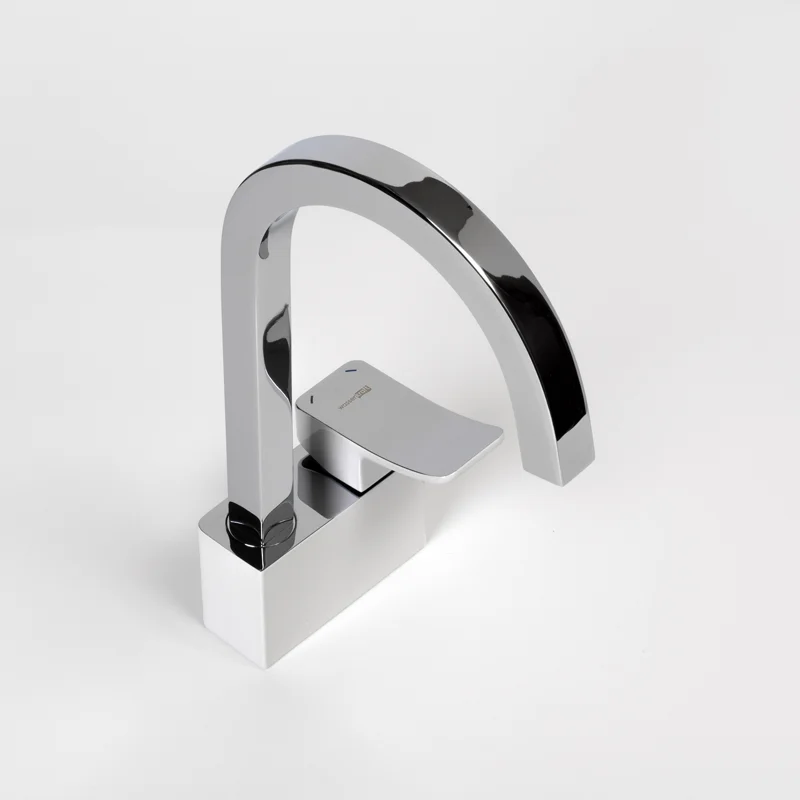 Смеситель для кухни WasserKRAFT Aller 1067W Белый Хром